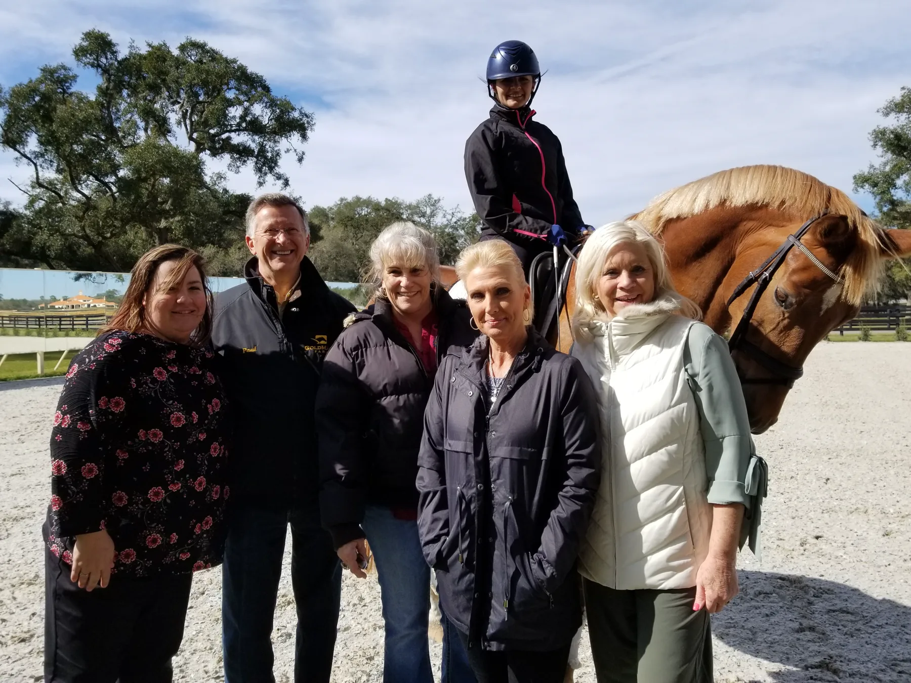 Guests enjoying a Horse Capital Tour at GoldMark Farm