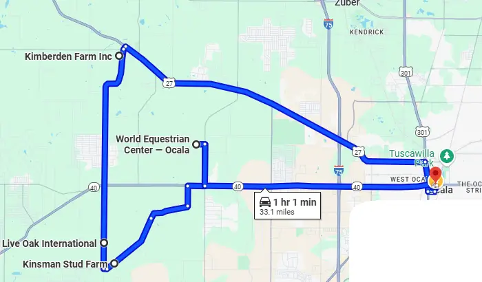 Free Driving Tour of Ocala Horse Country